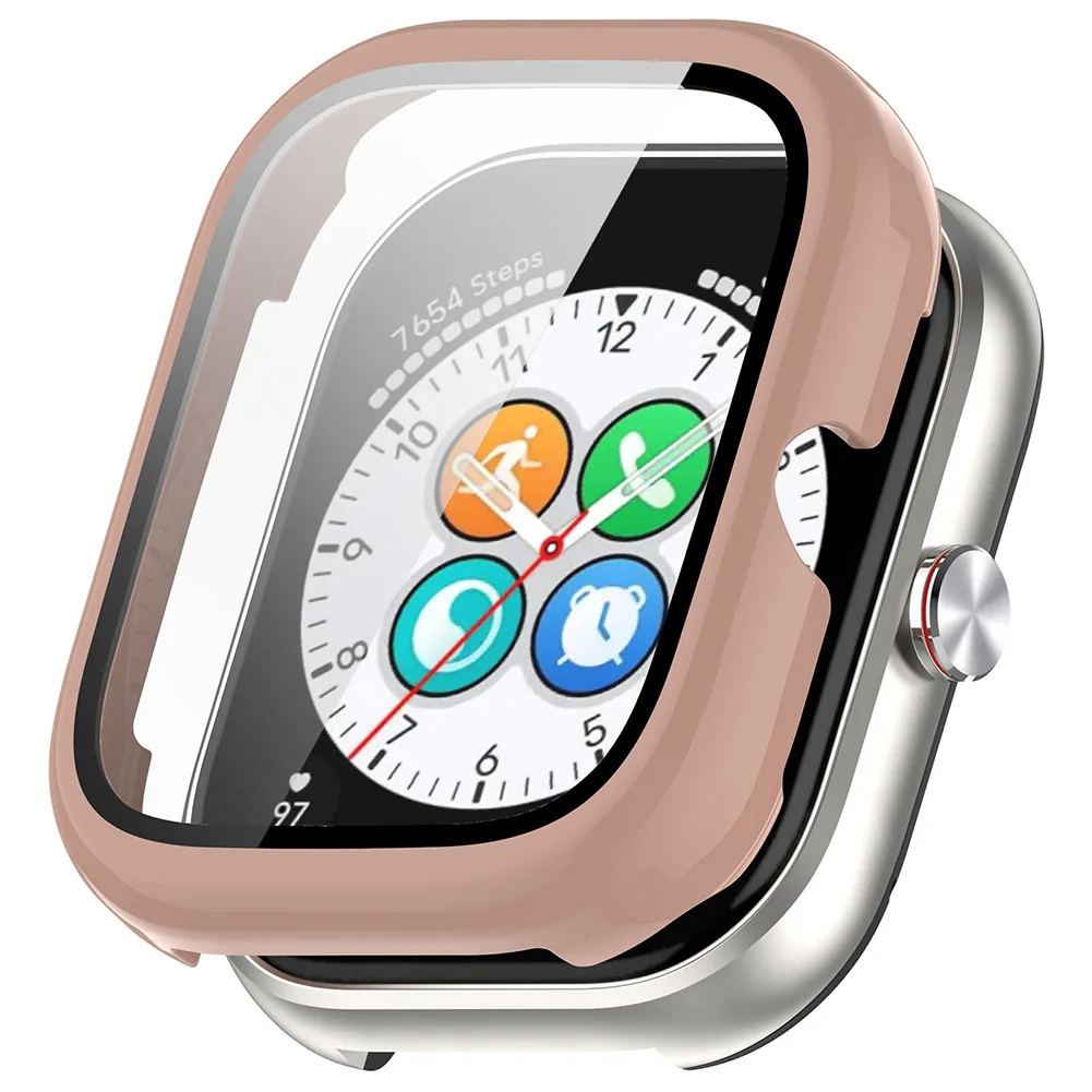 명예 선택을 위한 강화 유리가 포함된 PC 시계 케이스 Haylou Watch Anti-Fall 및 Anti-Scratch Full Coverage Protection