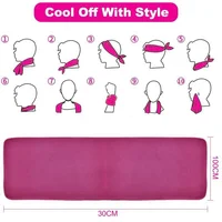 1pc Ice Towel Chilly Cool Towel,Athletes Instant Chill Cooling Cloth as Cool Rags for Neck Cooling Wrap, Neck Cooler, Cold Towel 4