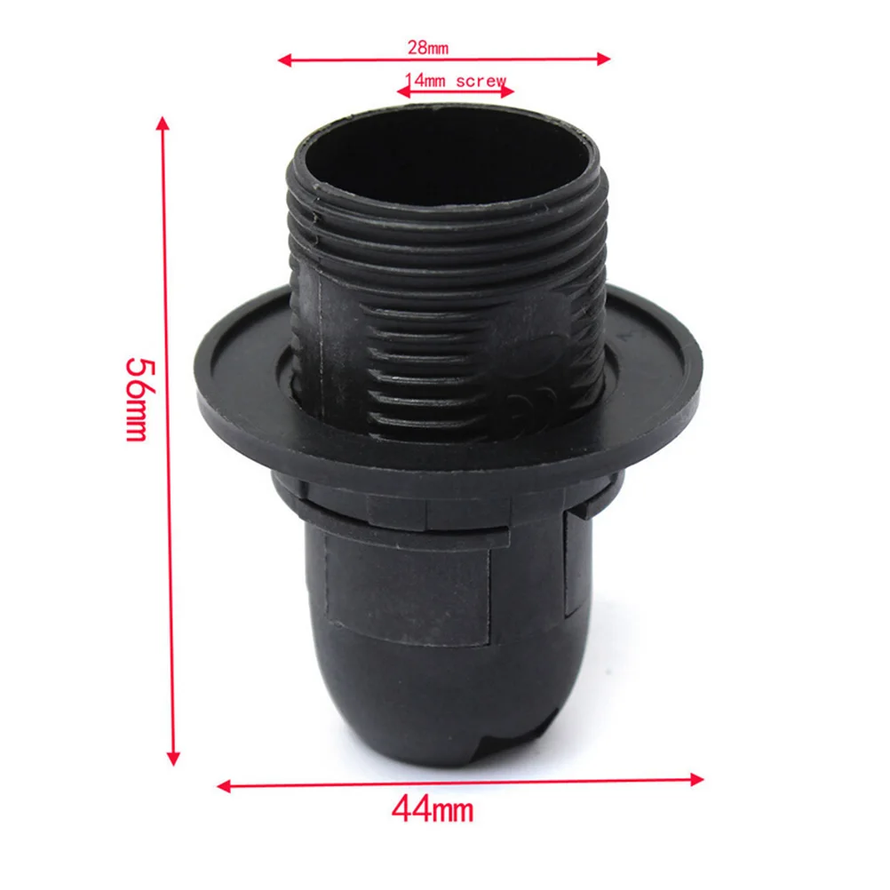 E14 Lamp Bulb Holder Edison Screw Cap Socket White/Black Pendant Ceiling Light Lamp Holder Lamp Bulb Holder Lamp Base