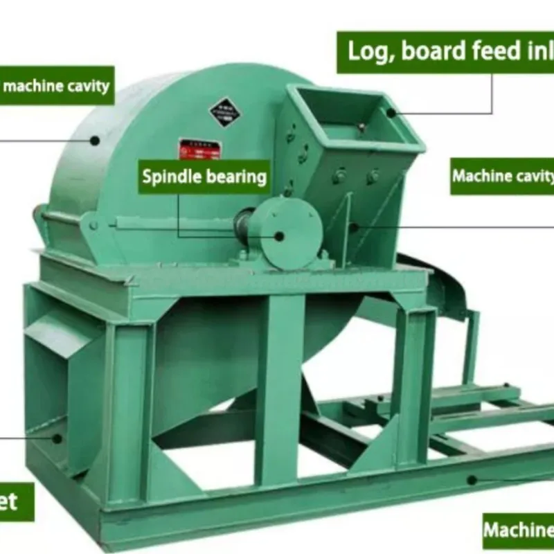 industrial electric motor opreted wood shredding machine wood chipper sawdust wood crushing equipment Industrial Electric Motor Opreted Wood Shredding Machine Wood Chipper Sawdust Wood Crushing Equipment