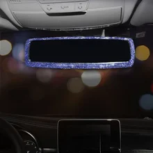 

Shiny Car Rearview Mirror Cover Decorative Auto Rhinestone Case Rhinestone Car Rearview Mirror Crystal Diamond COVER