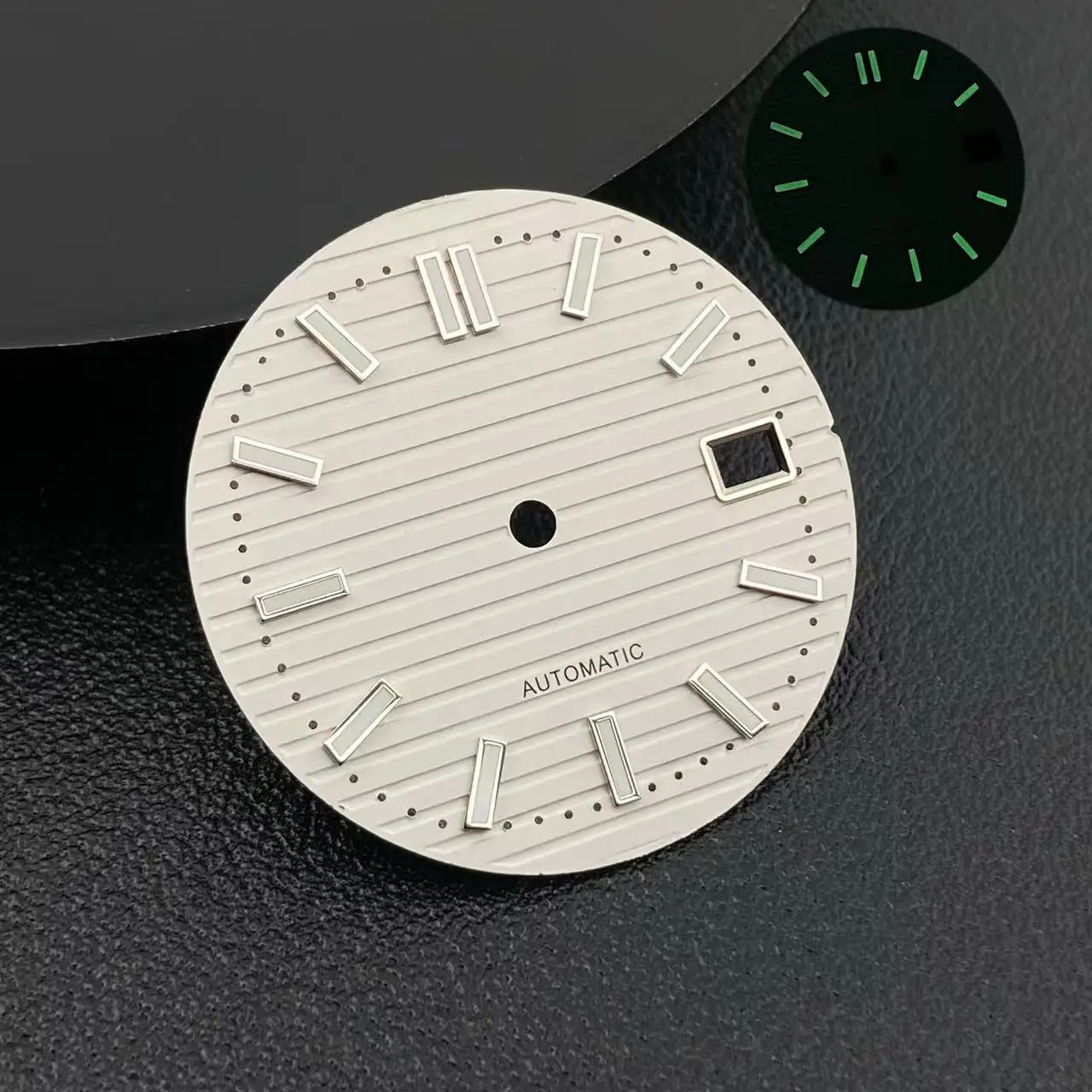 High-Quality Green Luminous Nautilus Watch Dial - 30.2mm Replacement Part