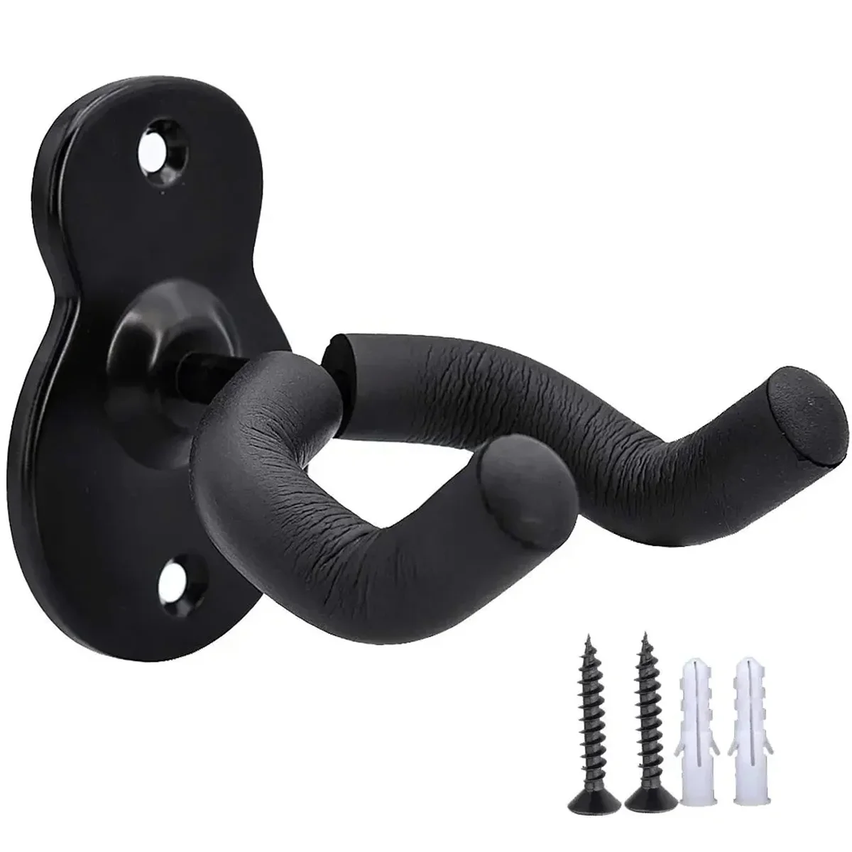 Guitar Wall Mount Metal Acoustic Wall Mount Hangers Hook Non-slip Holder for Acoustic Electric Bass Classical Ukulele Guitars