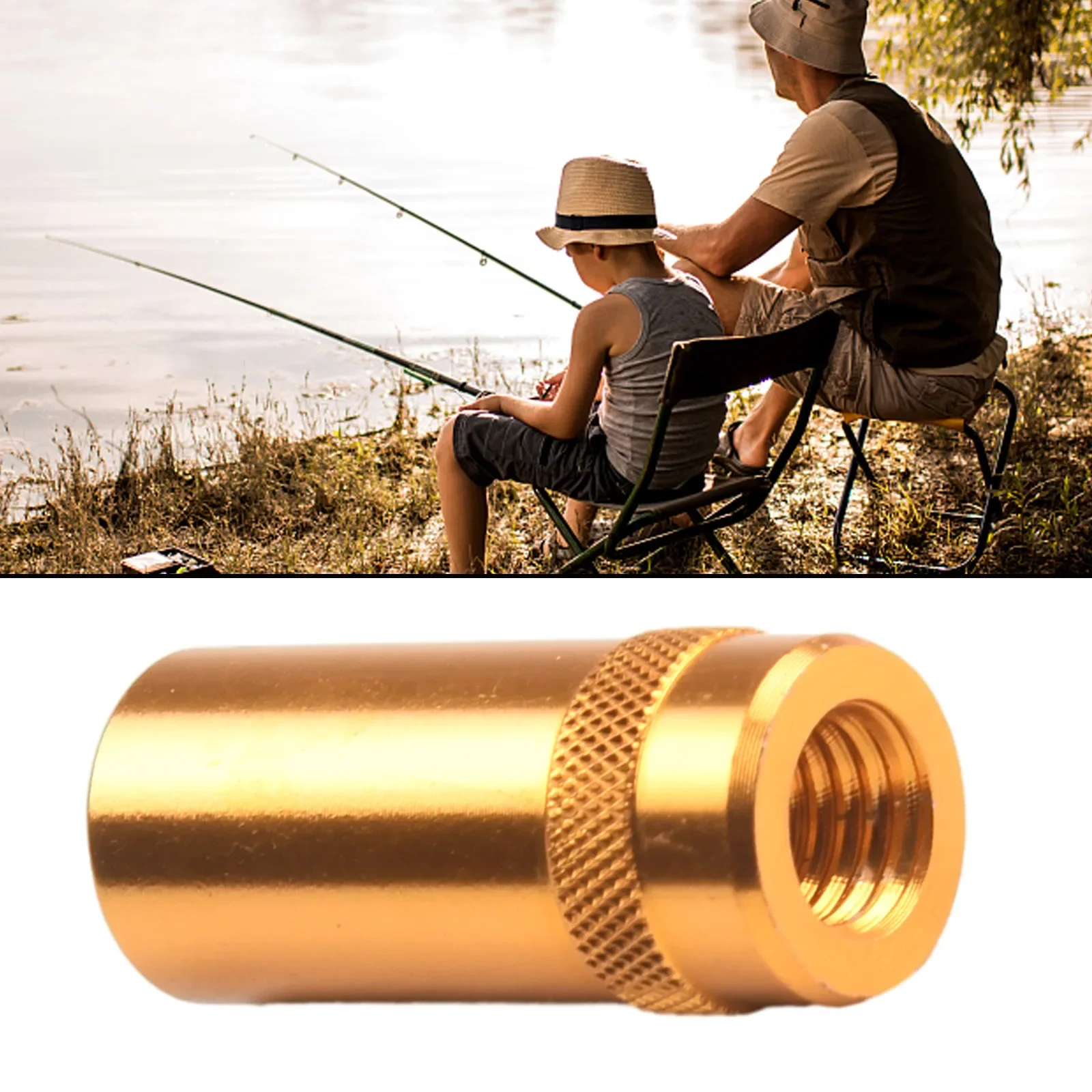 Für Kescher Gold Refit Teile 10 ~ 15mm bis m8 Fischernetz Stecker Angeln Kescher Gewinde adapter n e w – Detail 39