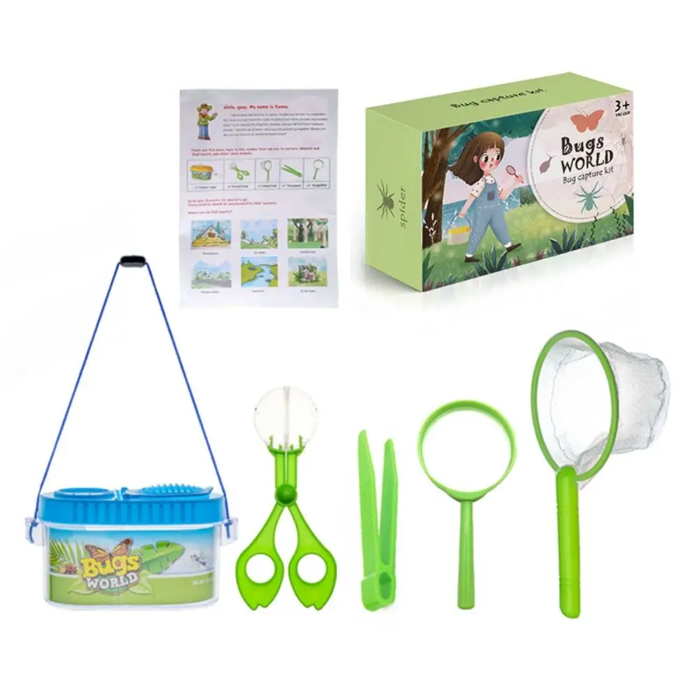 With Magnifying Glass Outdoor Nature Exploration Tool Transparent Waterproof Camping Kit & Bug Catcher Kit Wear Resistant