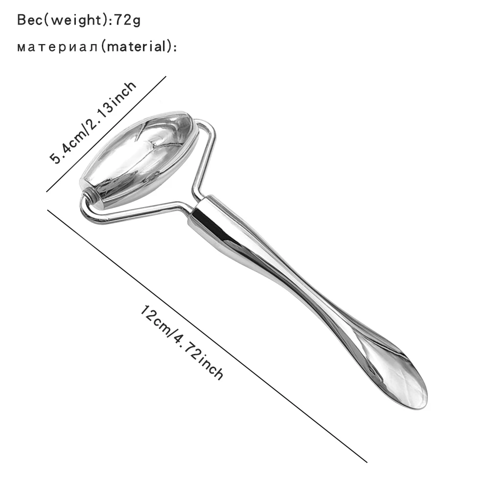 Rodillo de masaje Facial de aleación de Zinc, espátula de cuello Facial, masajeador para mejorar la línea fina, antiarrugas, acné, encoge los poros, cuidado de la piel