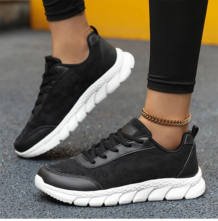 Damen-Sneaker, atmungsaktive Mesh-Turnschuhe, Sportschuhe für Damen, Trainer, weiße Schuhe, Körbe, Damenmode, 2025, Schuhe, Tennis, weiblich – Detail 1