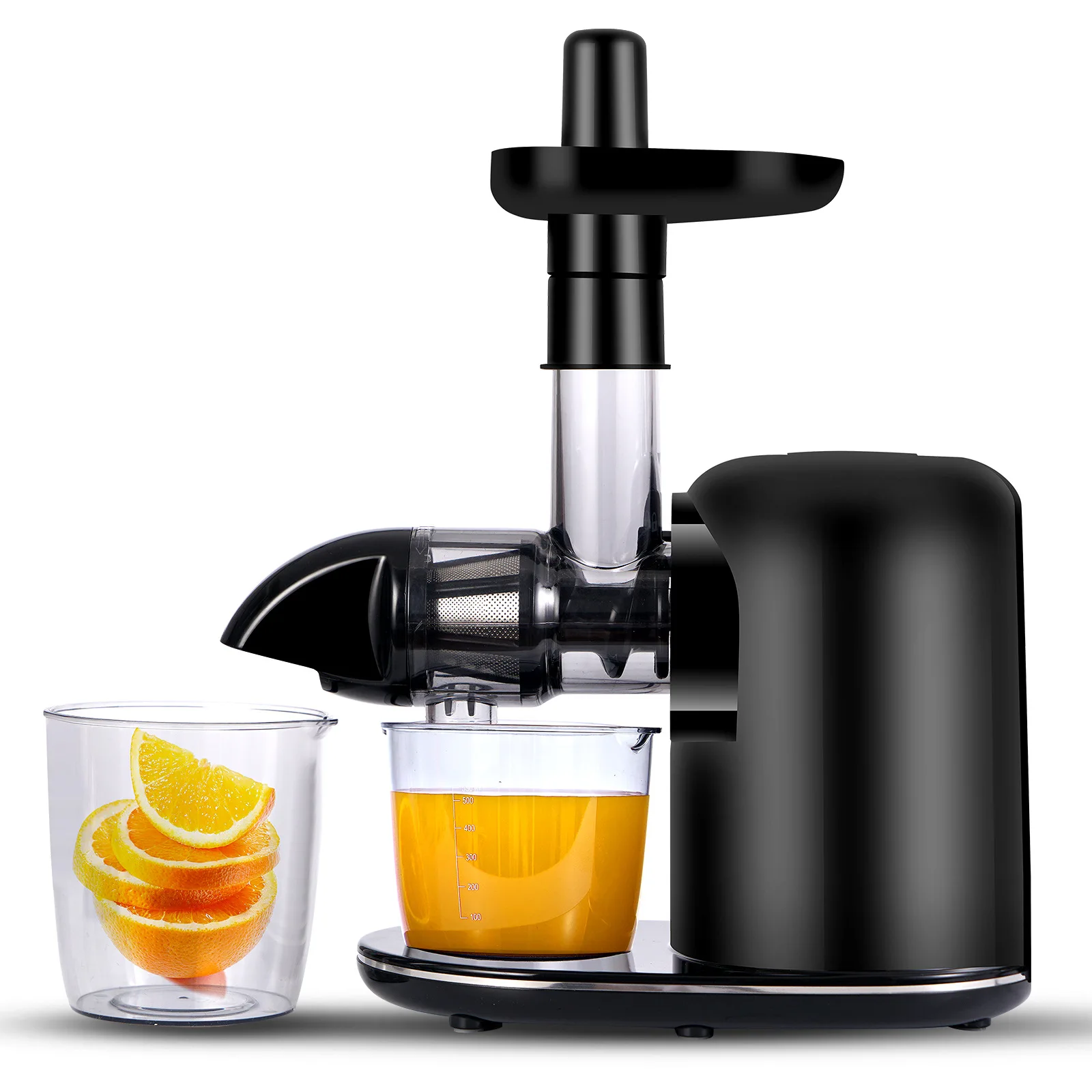 110V Horizontal Juicer Automatic Slow Grinding Cold Press Juicer Slag Juice Separation Electric Juicer Household Home kitchen juicer fully automatic household fruit mini small mobile portable multifunctional juicer convenient to charge