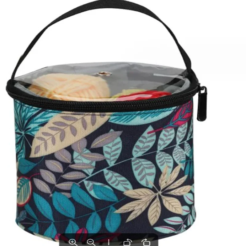 Yarn Storage Bag 1pc Yarn Storage Tote Short Perforated Bucket Round Crochet Knitting DIY Accessory