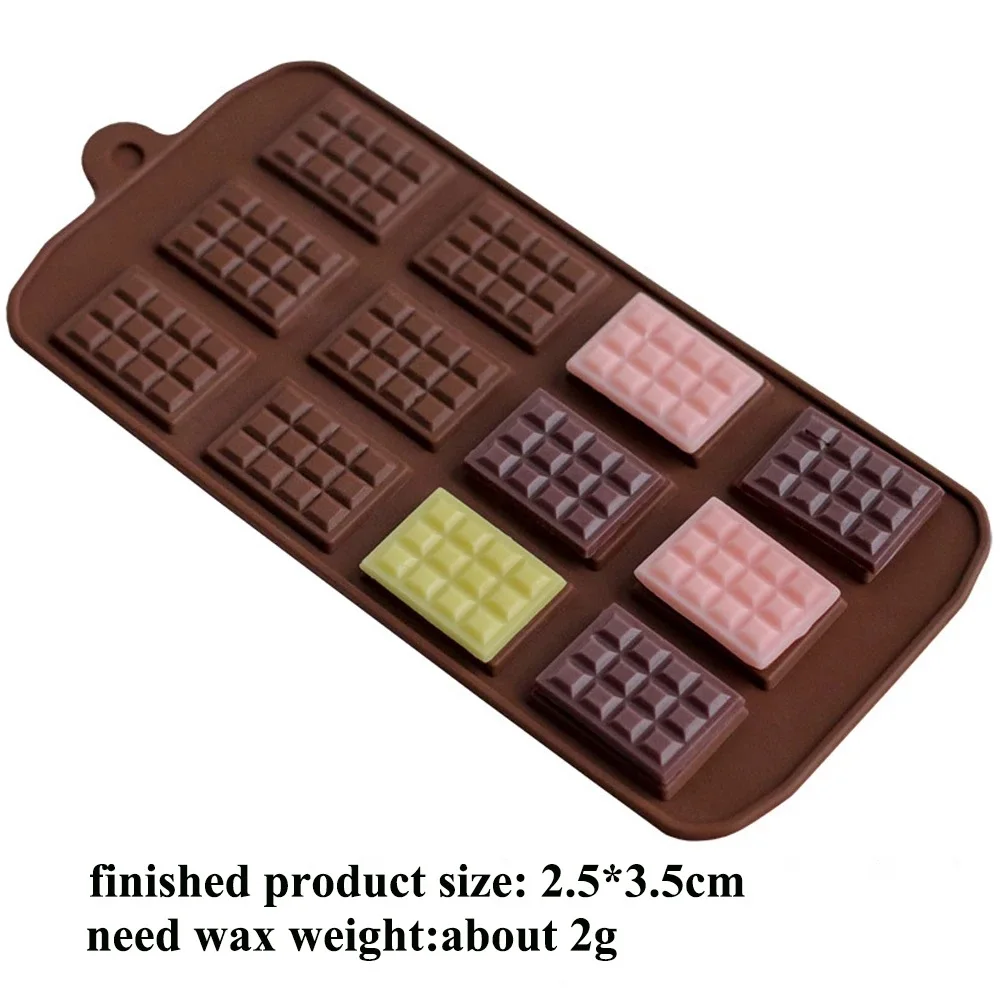 Chocolate Silicone Mold for Waffles, Candy, Cake, Biscuit, Candle, and Soap Making - Kitchen Baking Tool