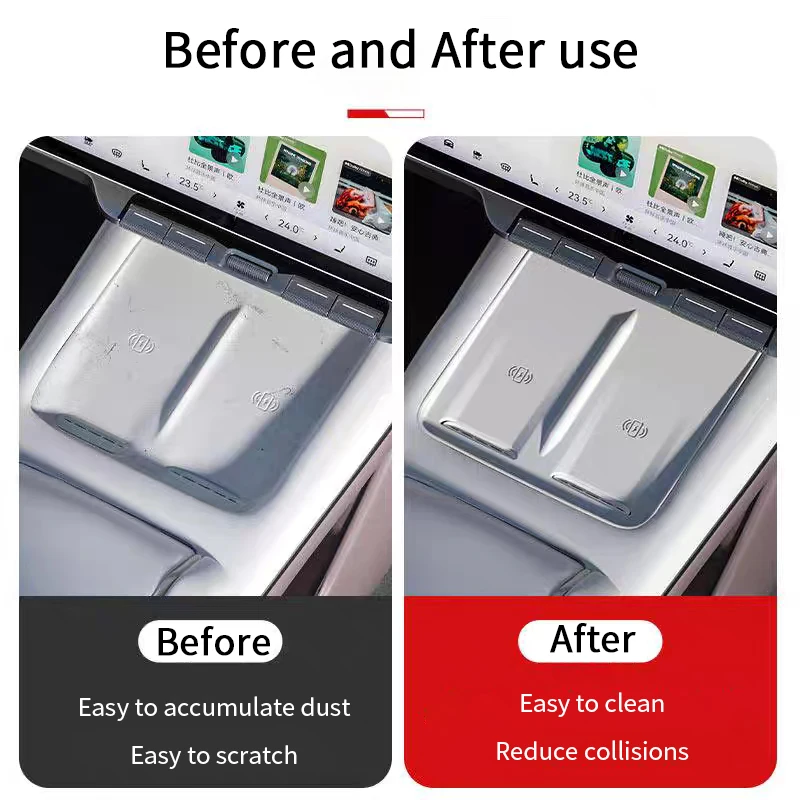 For ZEEKR 7X Wireless Charging Pad Central Control Silicone Anti-Slip Mat Car Interior Accessories