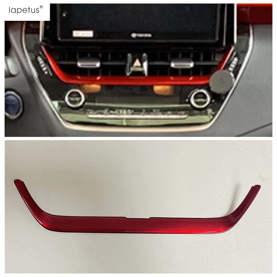 Car Navigation Panel Strip Middle Air AC Vent Outlet / Steering Wheel Cover Trim For Toyota Corolla E210 2019 - 2025 Accessories 6