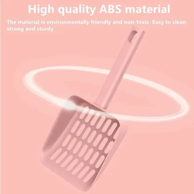 Plastic Scoop Cleanning Tool Cat Litter Scoop with Stand Cat Litter Shovel Strong ABS for Cat Sand Cleaning Supplies Products 6
