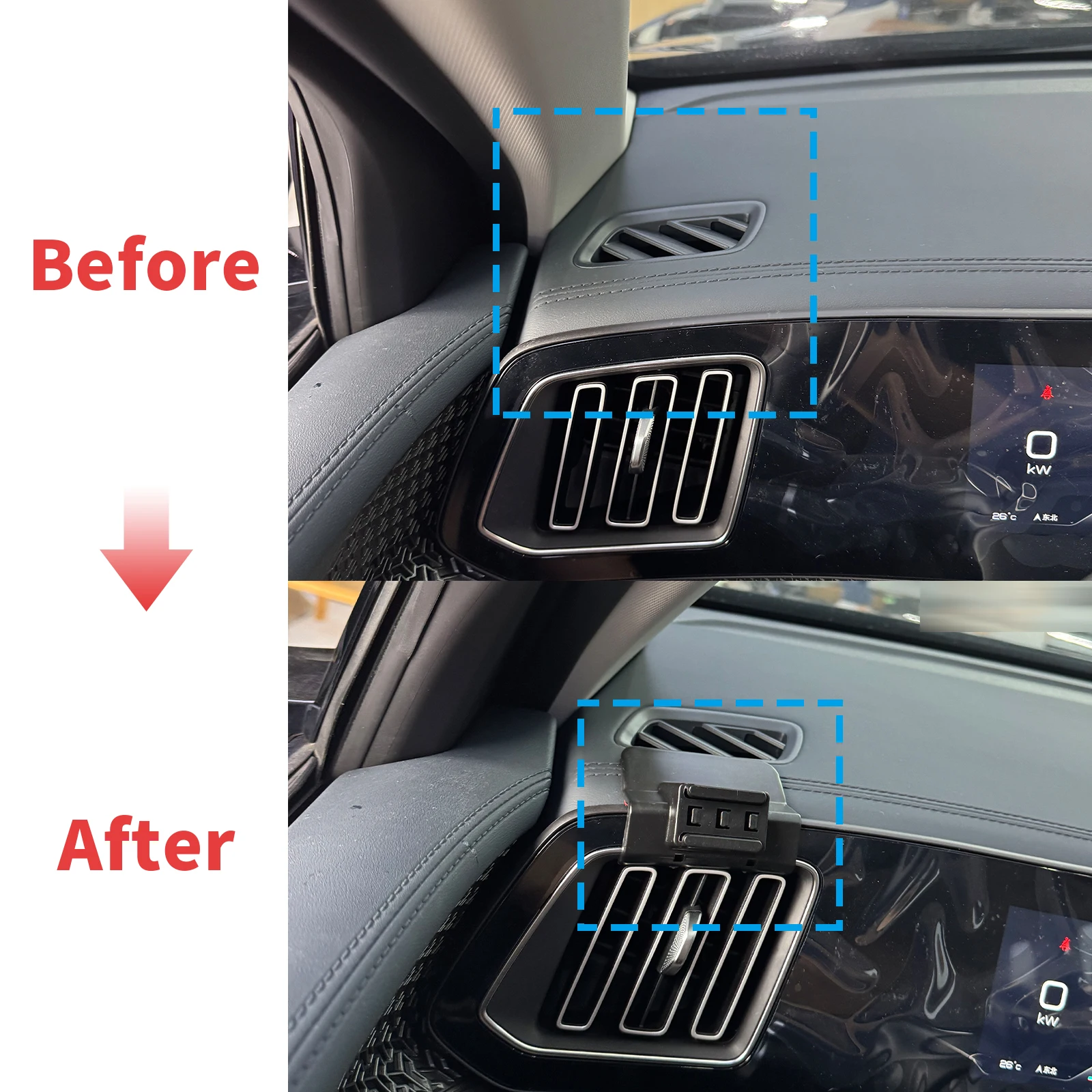 BYD 씰 U 송 프로 맥스 EV 2024 2025 자동차 휴대폰 거치대 액세서리 스탠드 자동 GPS 브래킷 내비게이션