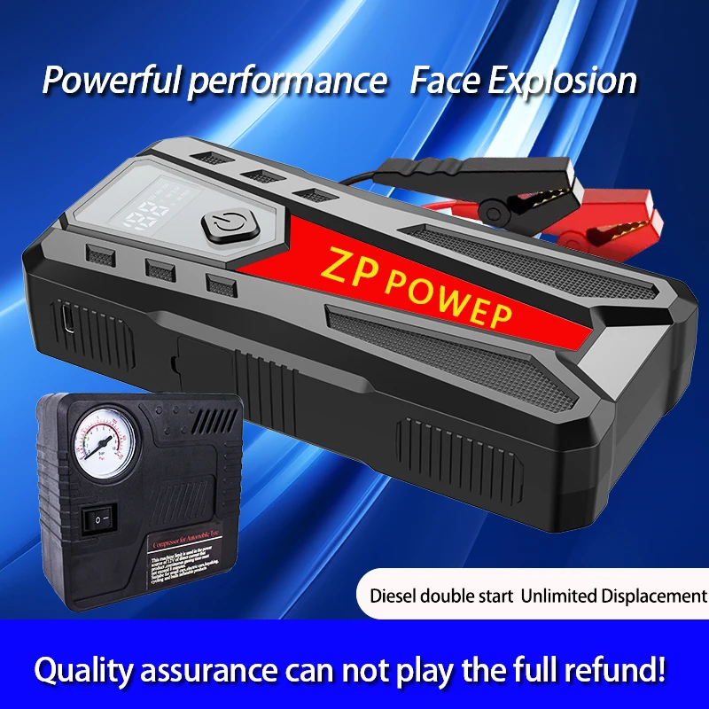 ZP POWER 1000A Car Jump Starter Power Bank 6400mAh Portable Battery Station  For 3.5L/6L Car Emergency Booster Starting Device - AliExpress