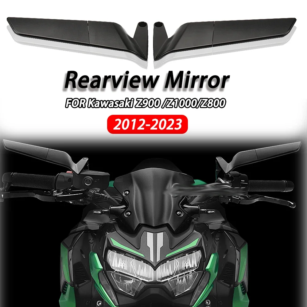 

For Kawasaki Z900 /Z1000 ABS /Z800 Motorcycle Mirrors Modified Wind Wing Adjustable Rotating Rearview Mirror Rear Wing Mirrors
