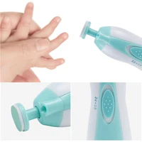 Baby Electric Nail Trimmer Kid Nail Polisher Tool Baby Care Multifunctional Fingernail Cutter Trimmer Infant Manicure Set 6
