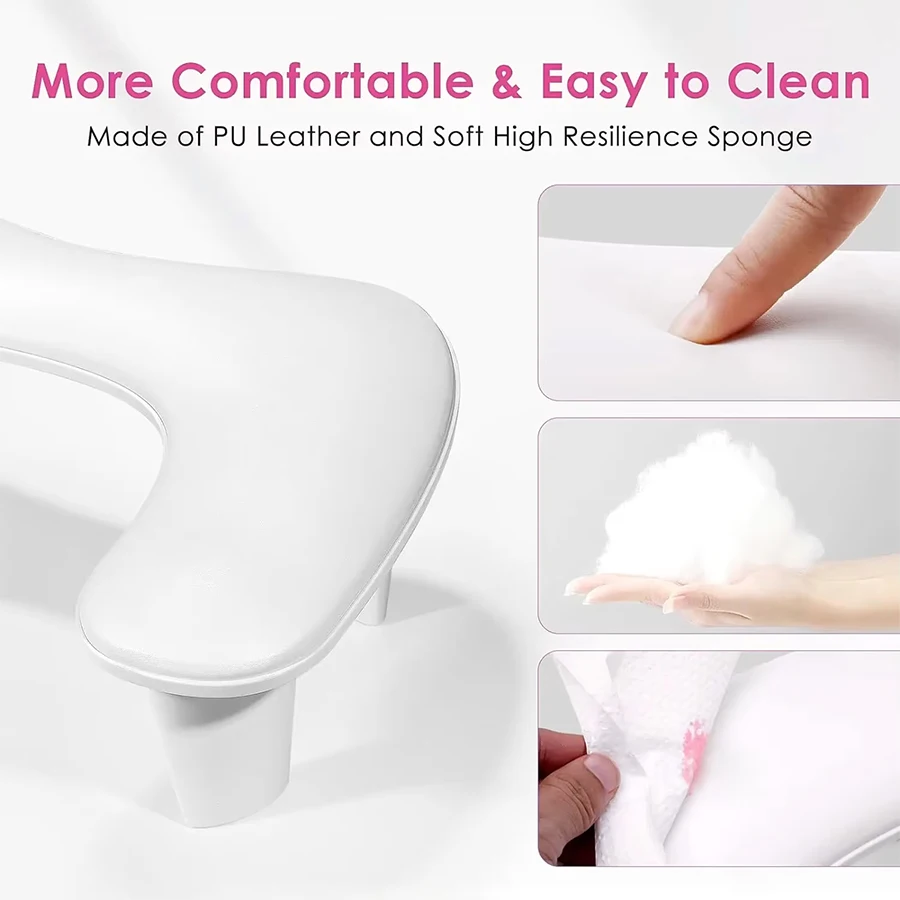 Nail Arm Rest U-shaped With Detachable Brackets Big Manicure Hand Pillow For Salon