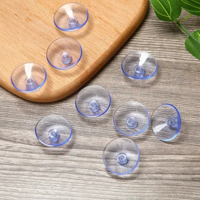 Ventouse à tête de champignon en PVC, 20/30/45mm, pour aquarium, verre Transparent, ventouses perforées claires, décoration de fenêtre, voiture de mariage 6