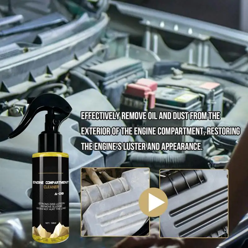 Car Engine Cleaner Engine Degreaser Automotive Removes Grease and Grime  From Engines, Wheels, and Tires with Automotive Cleaner - AliExpress