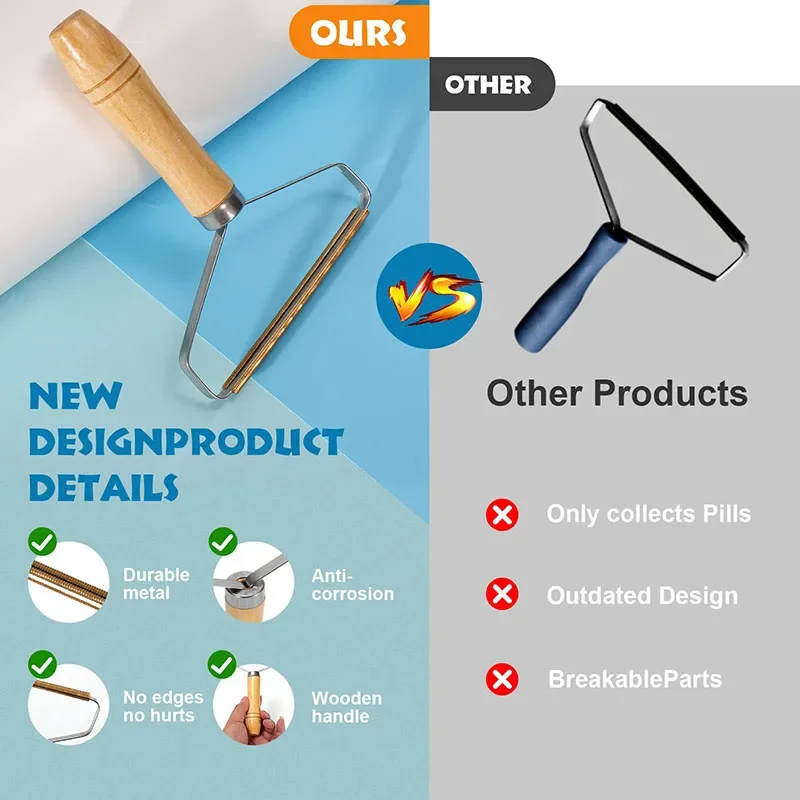 Fabric Shavers Fabric Shaver Portable Manual Hair Removal Agent Carpet Wool Coat Clothes Shaver Brush Tool Depilatory Ball Knitting Plush Double-Sided Razor