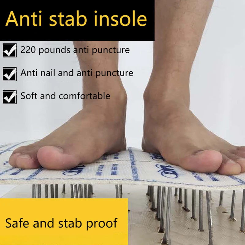 1 Pair Outdoor Anti-puncture Damping Pads Shoe Insoles