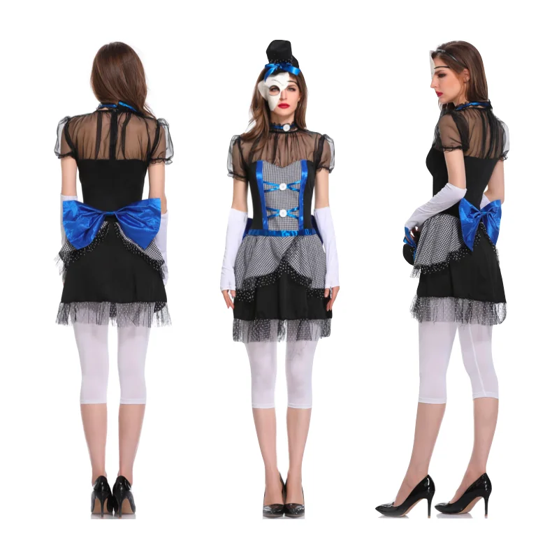 

M-XL Zombie Ugly Doll Cosplay Costumes Vampire Halloween Party Stage Costume Tenue Ecoliere Sexy Anime Cosplay Sexy Lace Dress