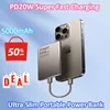 New PD20W 5000mAh Ultra-Slim Portable Charger Power Bank Magnetic Wireless Super Fast Charging Power Bank for IPhone Samsung 1
