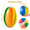 20" 4pcs Beach Balls Large Rainbow Beach Ball Inflatable Swimming Pool Water Games Toys for Kids Summer Beach Party Fun Gifts 5