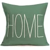 Linen Throw Pillowcase Home Green Geometric Wavy Arrow Design Home Decoration Cushion Cover Square Pillowcase 6