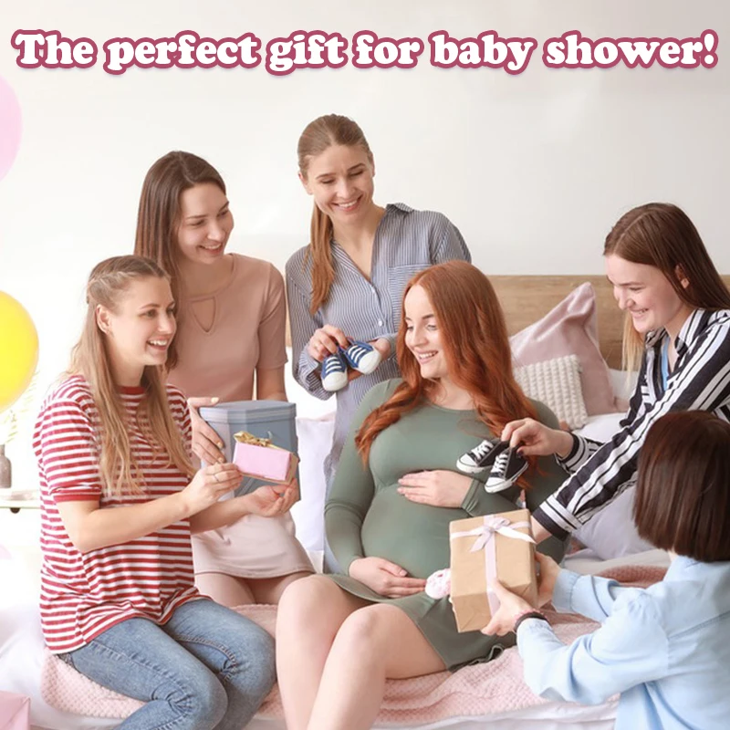 맞춤형 안전 인형 (베이비 샤워용) - 자수 이름과 동물 디자인으로 개인화, 첫 출산 선물로 이상적