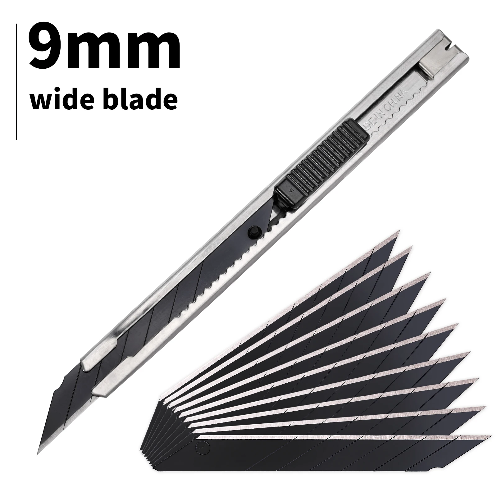 Black Carbon Steel Replaceable Blades Window Film Tint Car Decals Sticker Cutting Tools 30 Degree Art Knife Spare Blade FOSHIO