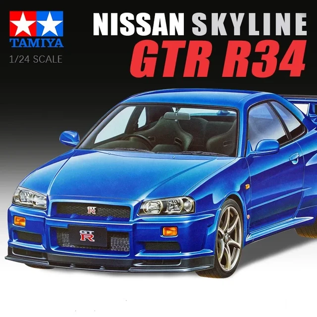 R And H Hobbynissan Skyline Gt-r R34 1/24 Scale Model Kit - Tamiya 24210  Mp Hobby