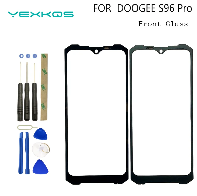Front Outer Glass Replacement For DOOGEE S96 Pro Touch Panel Touch Screen Digitizer Sensor + Tools lcd display replacement glass screen replacement touch screen digitizer replacement