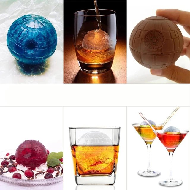 Round Ice Cube Funny Wars Death Star SiliconeTrays Ice Ball Tray