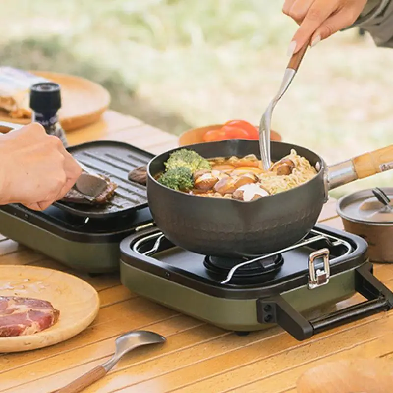 Choice Single Burner Portable Butane Stove with Fry Pan