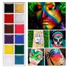 Face Body Painting Cream Waterproof Full Color Non Toxic Safe Paint Oil Christmas Halloween Makeup Palette Tattoo Art Party Tool 4