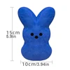 3pcs Easter Peeps Bunny Plush Toy Hand Figure Ornament Doll Doll rabbit Birthday Gift Short Plush PP Cotton 2