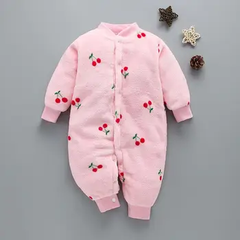 Dinosaur Fleece Baby Romper 1