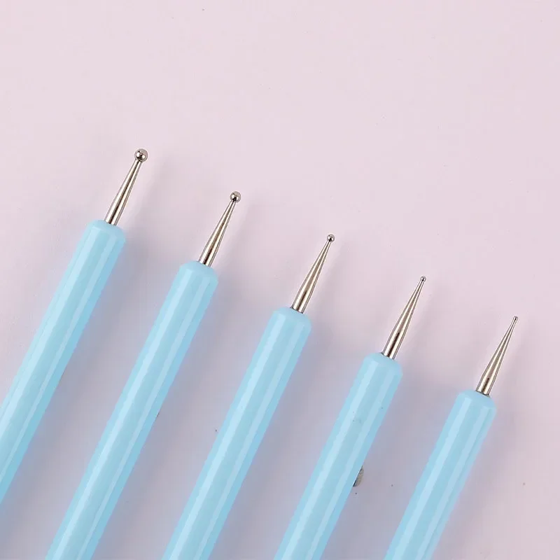 Description Picture 3 of item5pcs Double End Silicone Clay Sculpting Tool for Brush Modeling Dotting Nail Art Pottery Clay Tool DIY Carving Sculpting Tools