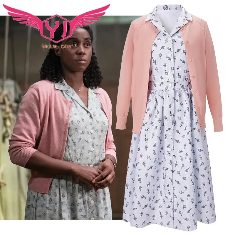 Film Roald Dahl Matilda The Musical Miss Honey Costume Cosplay Halloween Carnival Christmas Women Uniforms Suit