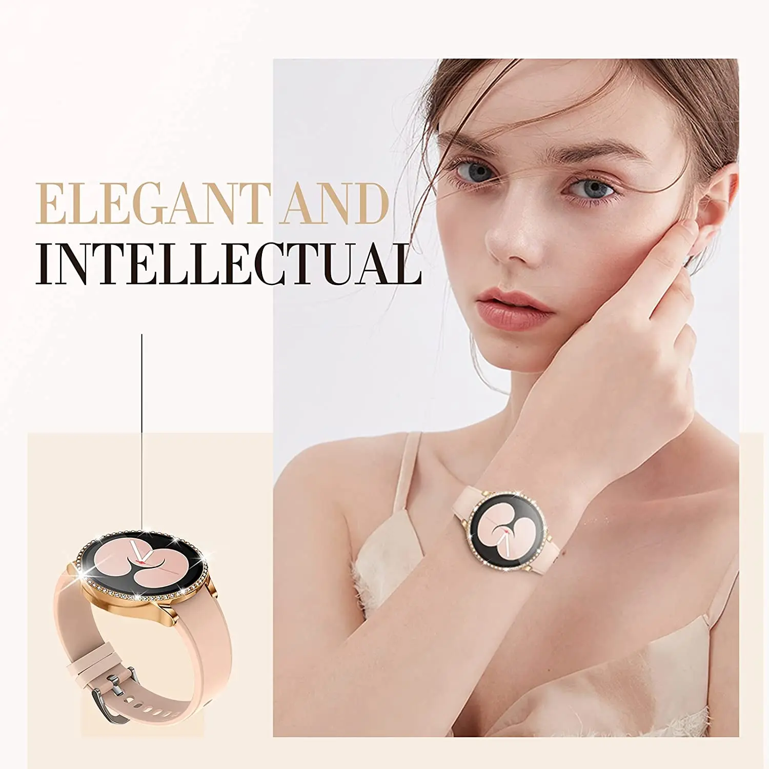 Glass+Case for Samsung Galaxy watch 4 44mm 40mm Accessories Bling Diamond PC bumper Shell +Screen protector Galaxy watch4 cover