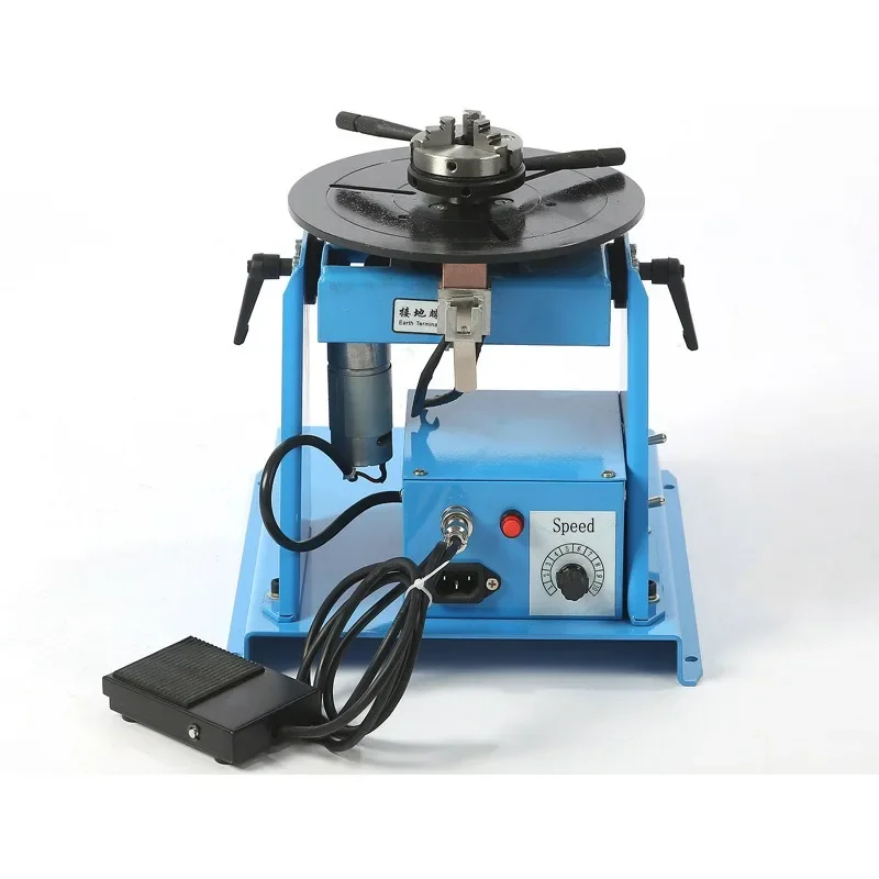 

10KG Rotary Welding Positioner Turntable Table 110/220V High Positioning Accuracy Suitable for Cutting, Grinding, Assembly