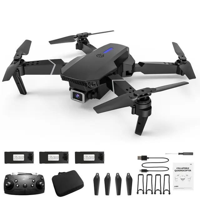 E525 Quadcopter WIFI FPV Drone With Wide Angle 4K Camera Height Hold RC Foldable Quadcopter Dron Gift Toy 1