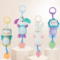 New Soft Stuffed Animal Rattle Hand Grip Baby Toys Shaker Crinkle Squeaky Sensory Travel Accessories for Toddler Toy Gifts