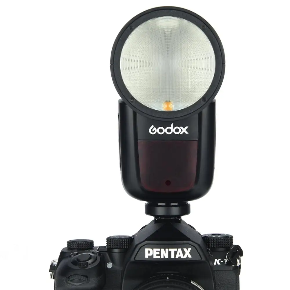 Godox luz Flash V1 V1P para TTL, flash de redonda de iones de litio con sistema X inalámbrico integrado de 2,4G para Pentax|Piezas para herramientas| - AliExpress