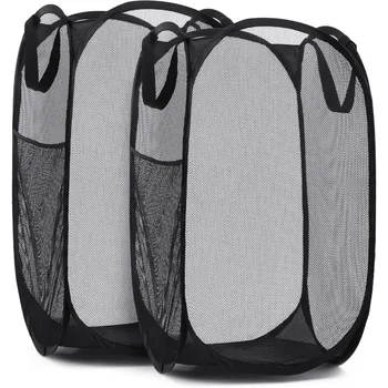 Collapsible Mesh Laundry Hamper 1