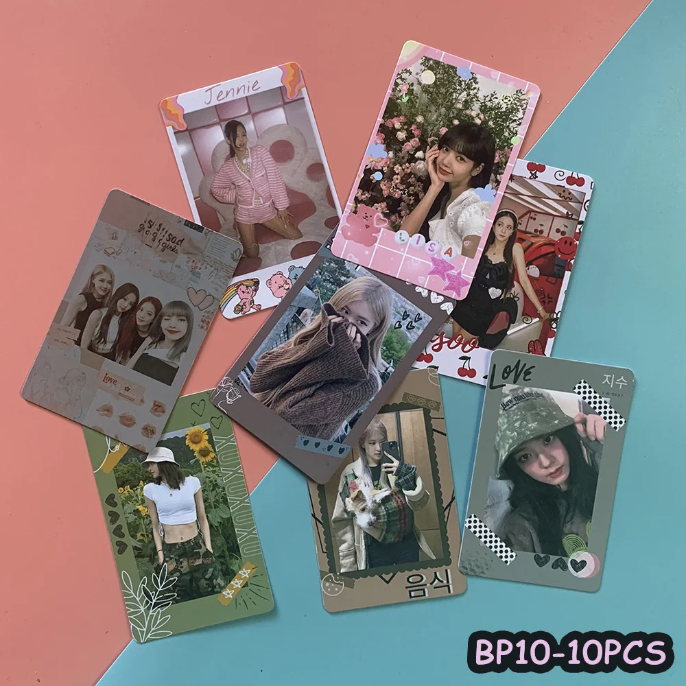 Amyove Kpop LISA JISOO JENNIE ROSE BLACKPINK Album LOMO Carte Photocard  Carte postale 