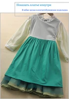 Clothing for New Kids Summer 2024 Quality Korean Style Anna Baby Girls One Piece Princess Sundress Dress Up Girl Green Party 5
