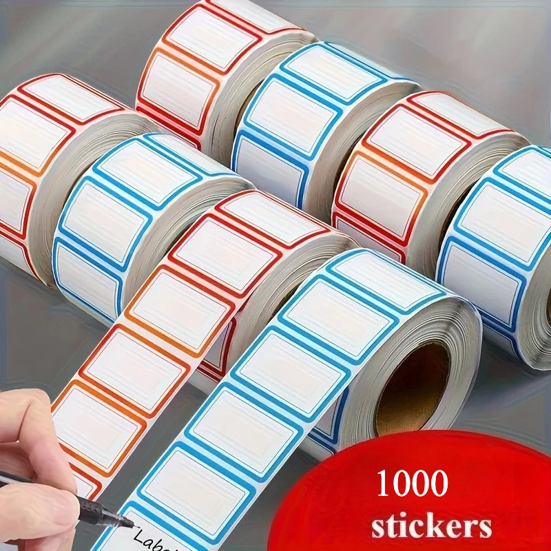 1000pcs Freezing Labels - Waterproof & Oil-Resistant -Fridge,Kitchen Organization - for Food Containers, Jars, Meal Prep Labels